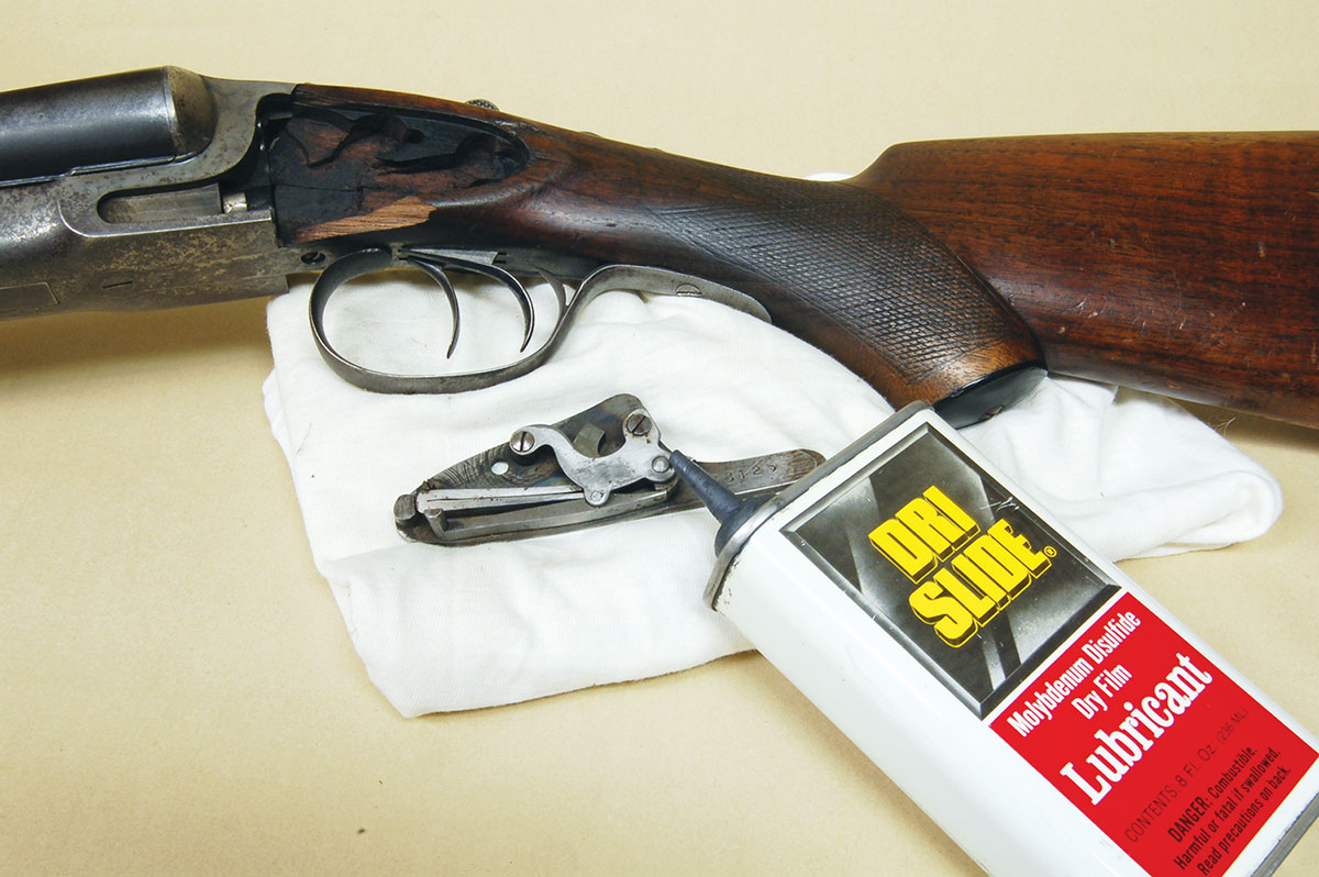 DRI SLIDE is a perfect lube for old sidelocks, which should not be totally disassembled for entertainment.